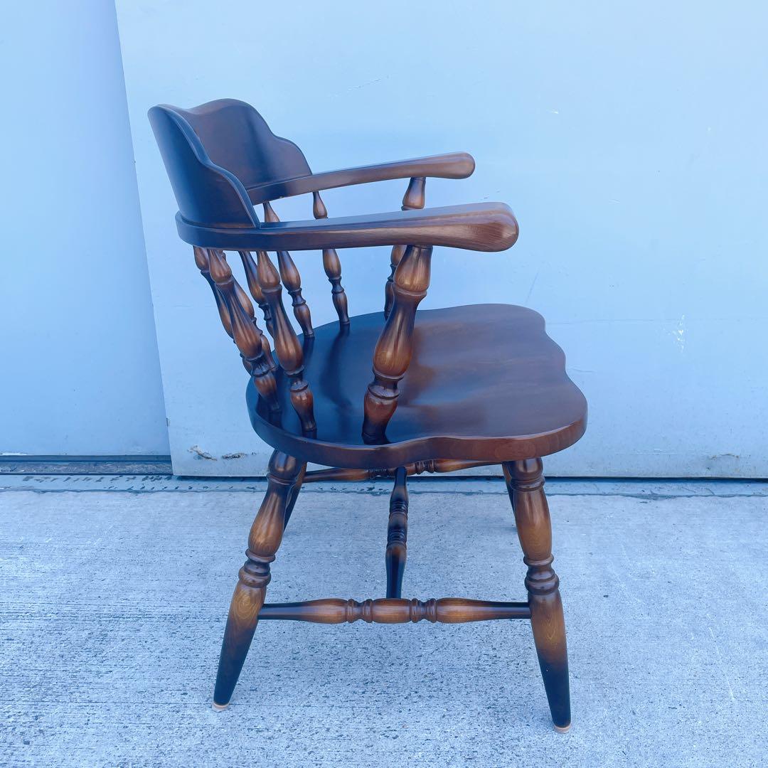 【送料込】飛騨産業 キツツキ アンティーク ウィンザーチェア アームチェア②