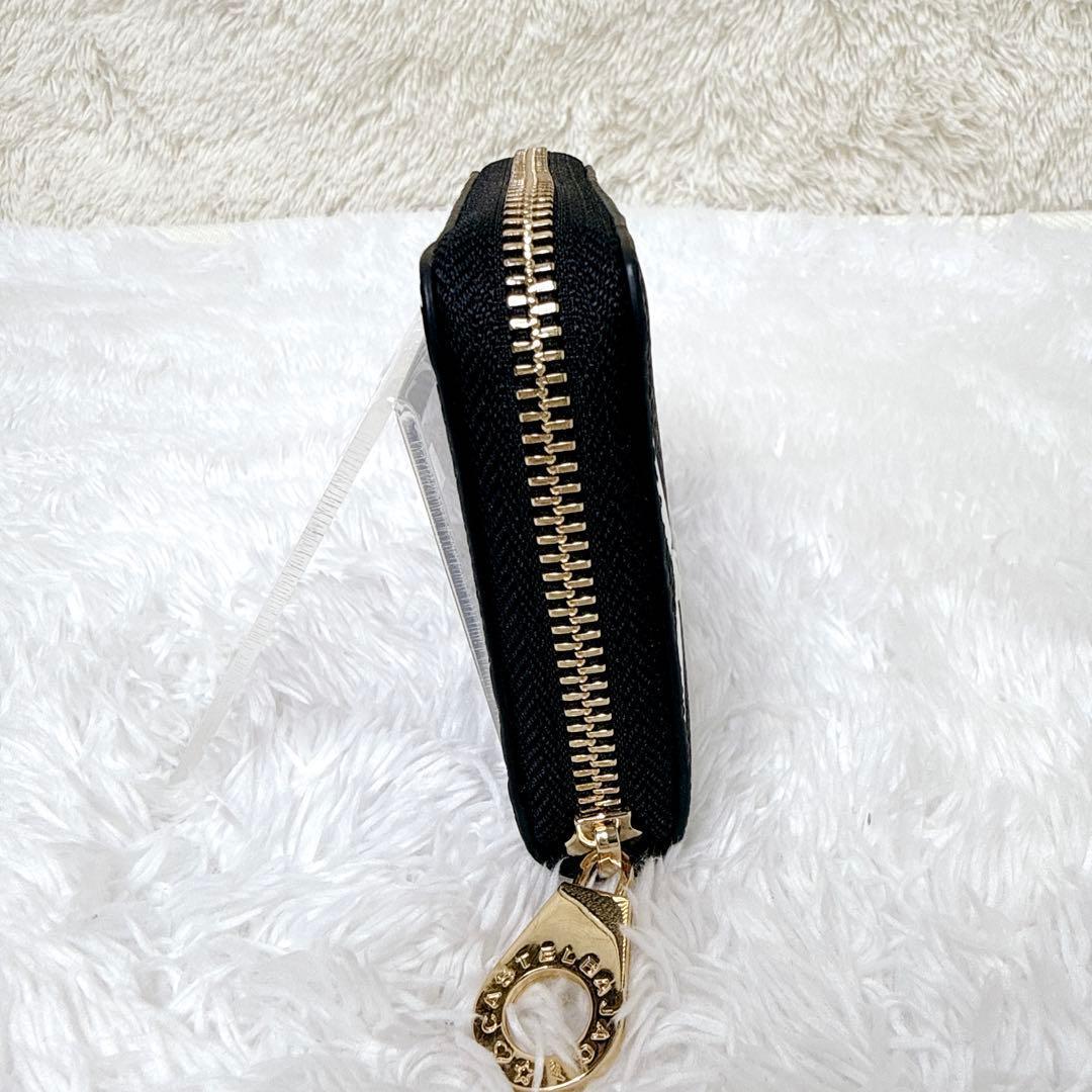 現行✨ CASTELBAJAC ラウンドファスナー クレア 二つ折り財布 総柄