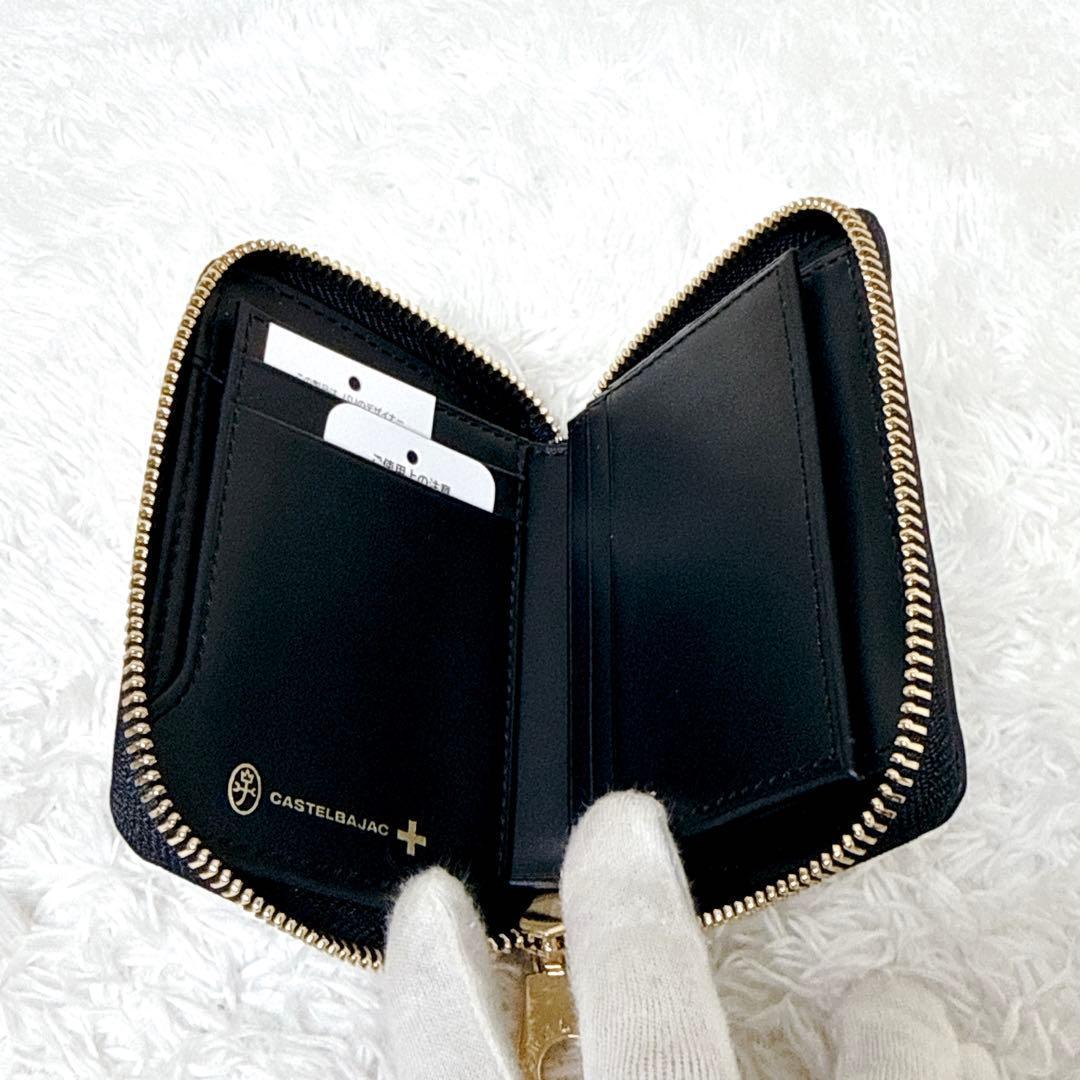 現行✨ CASTELBAJAC ラウンドファスナー クレア 二つ折り財布 総柄