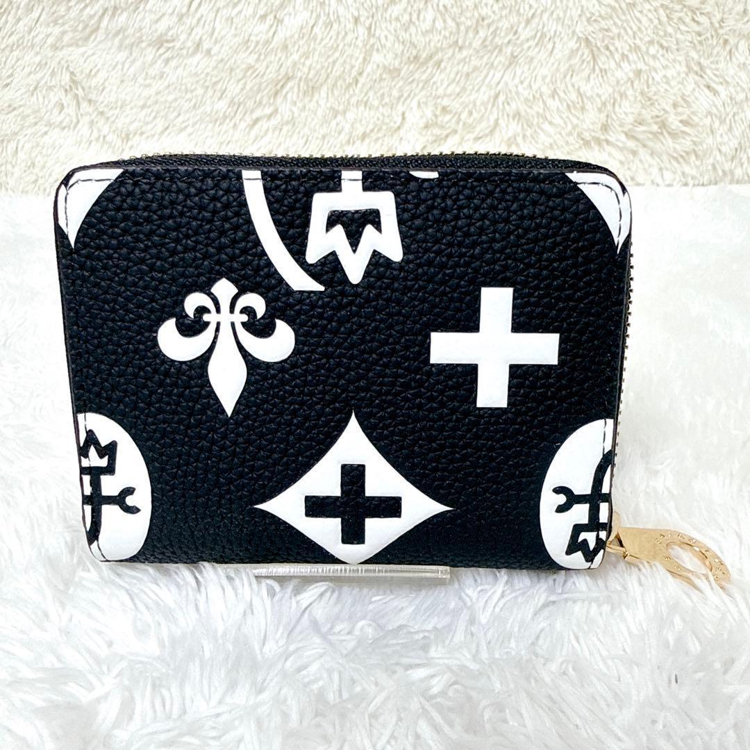 現行✨ CASTELBAJAC ラウンドファスナー クレア 二つ折り財布 総柄