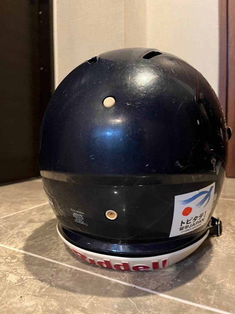 Riddell アメリカンフットボール ヘルメット ネイビーM