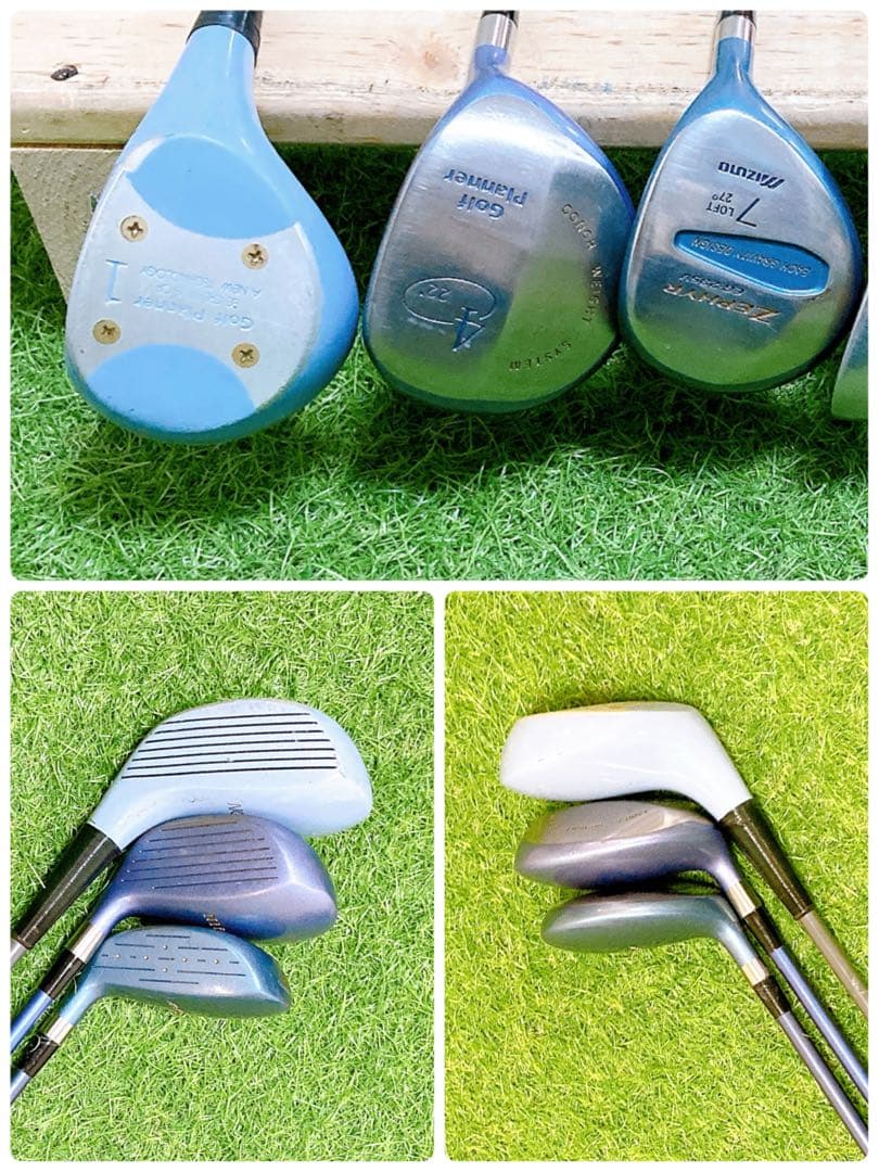 12 初心者オススメ　ゴルフクラブセット　レディース　バッグ　ゼクシオ