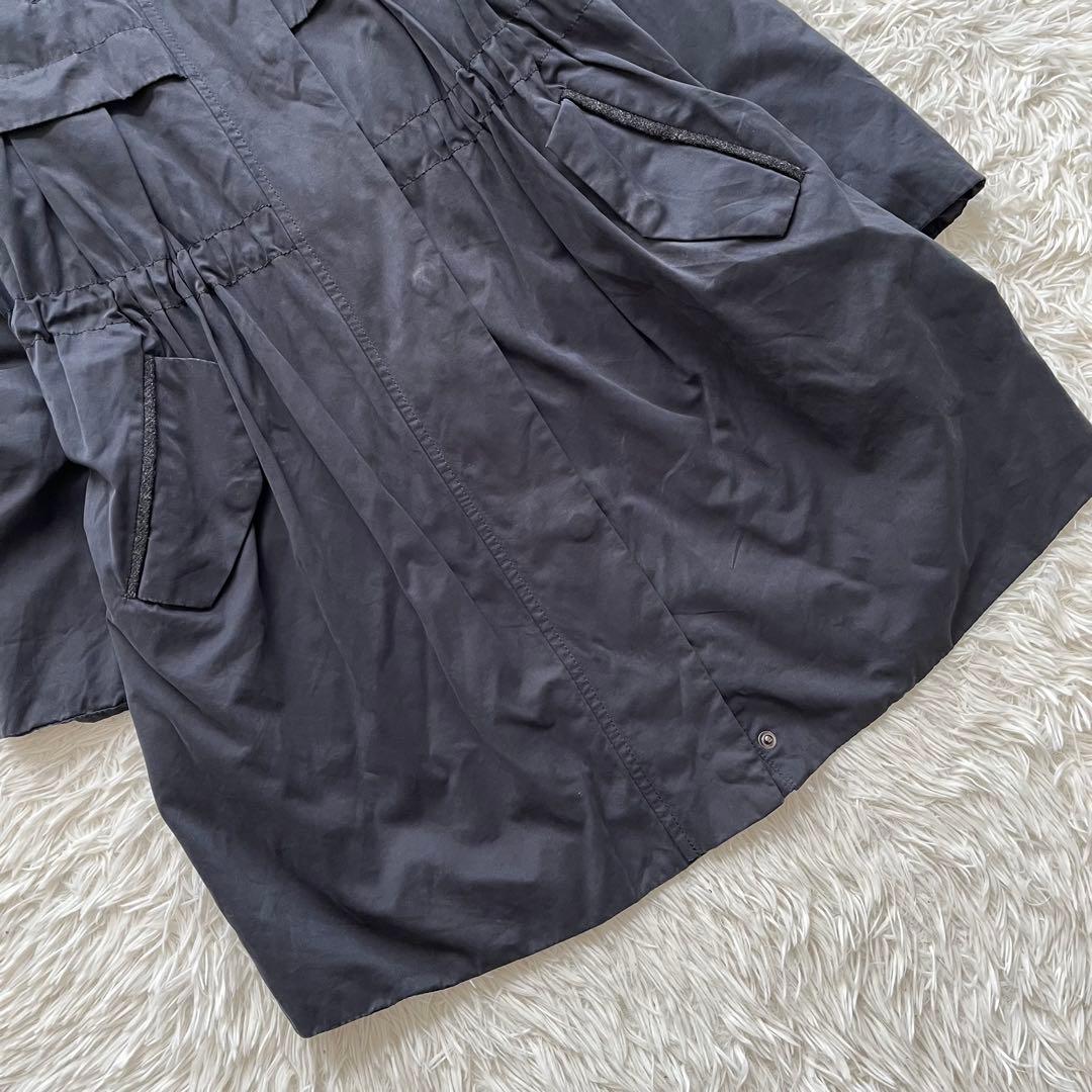 【美品】マックスマーラ ロング中綿コート ファー フード ライナーベスト付き M