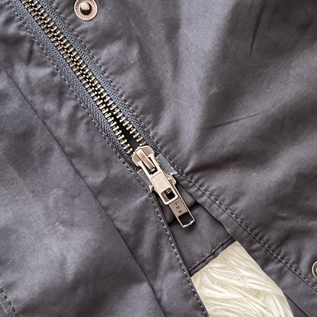 【美品】マックスマーラ ロング中綿コート ファー フード ライナーベスト付き M