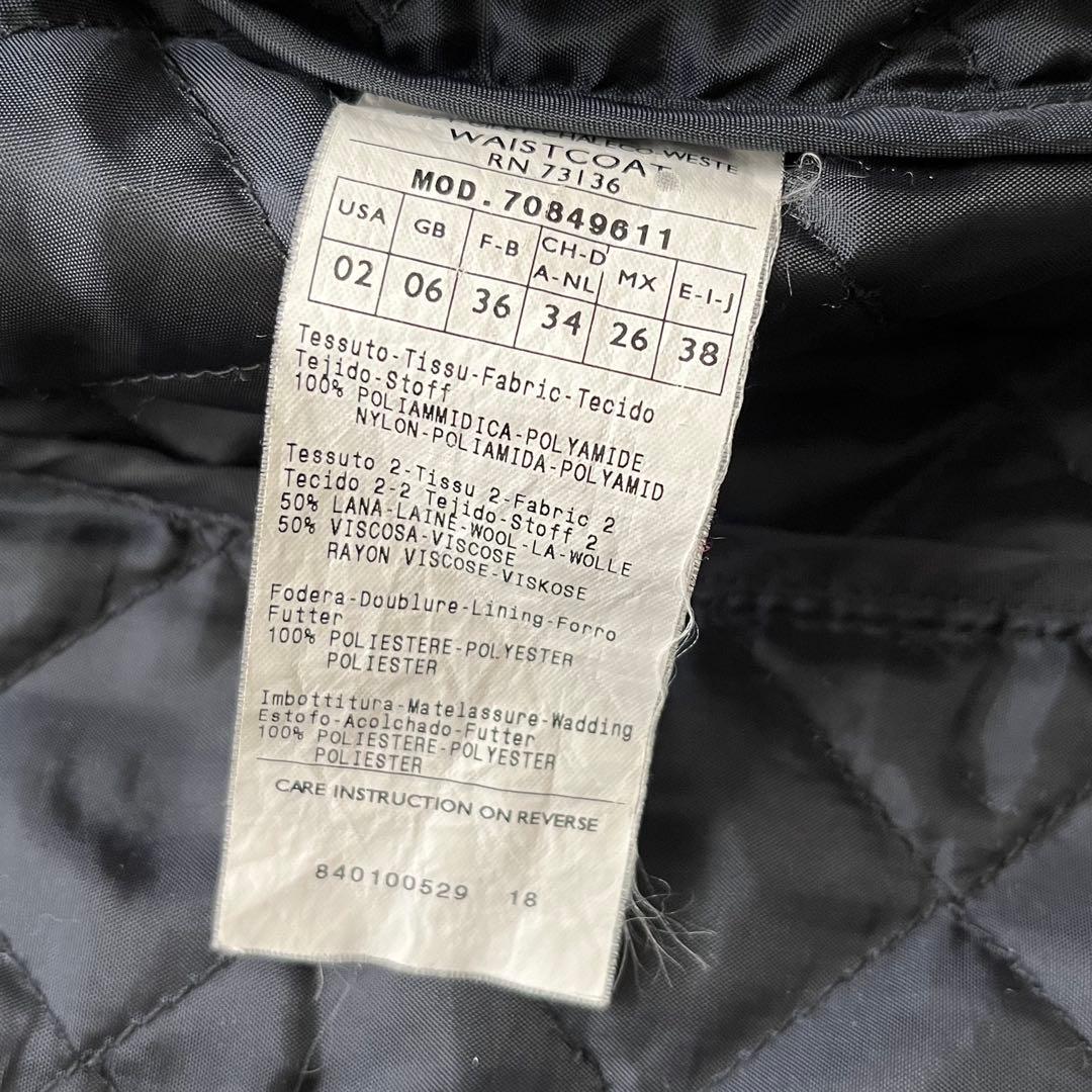 【美品】マックスマーラ ロング中綿コート ファー フード ライナーベスト付き M