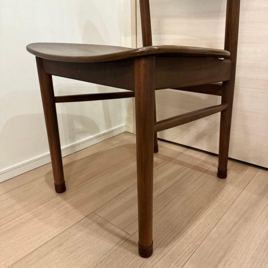 makoto　無印良品　ラウンドチェア　ウォールナット　1