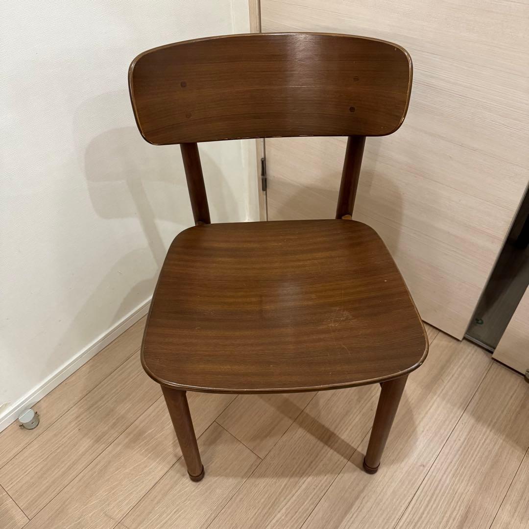 makoto　無印良品　ラウンドチェア　ウォールナット　1