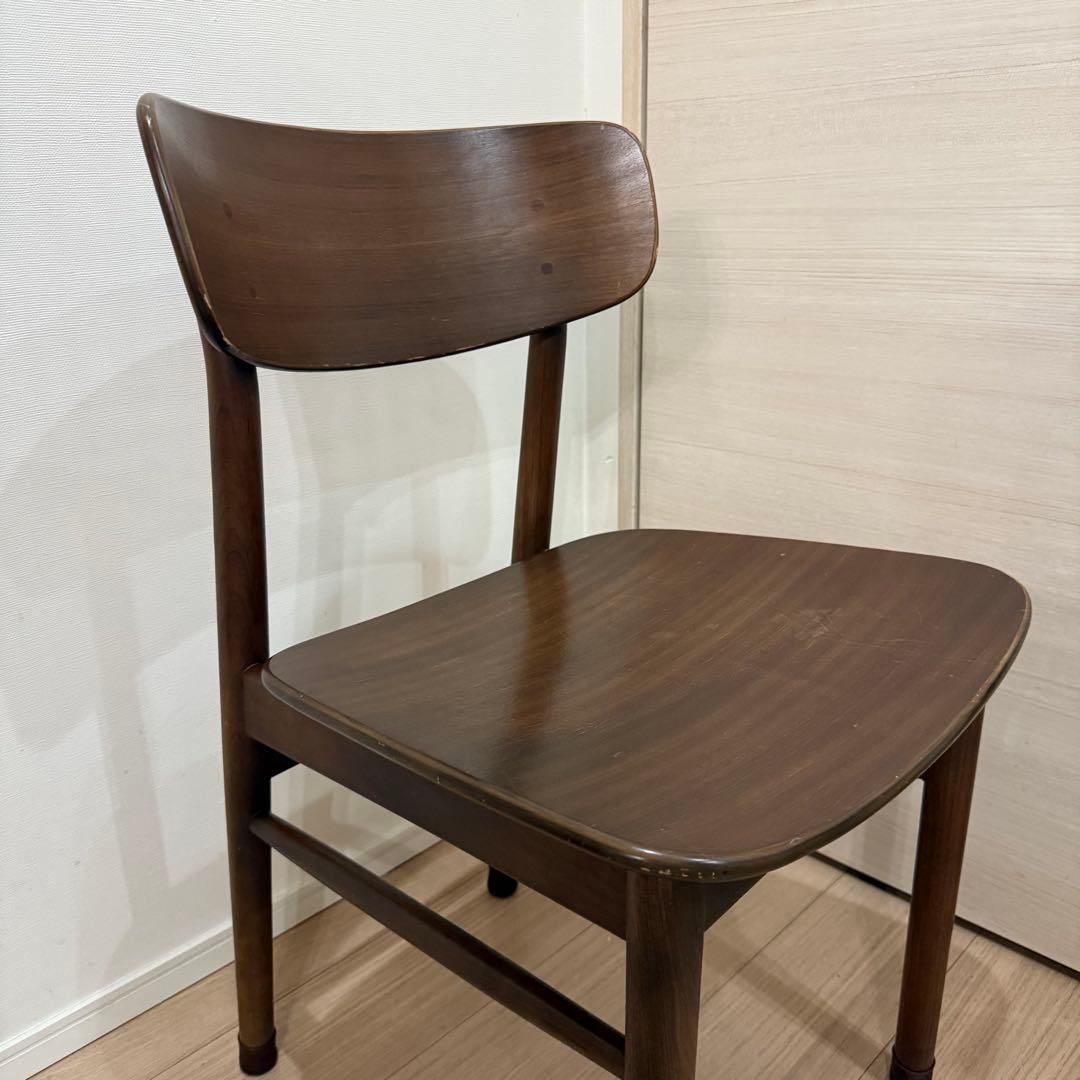 makoto　無印良品　ラウンドチェア　ウォールナット　1