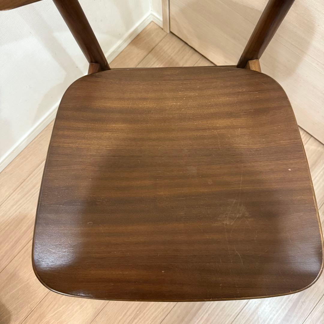makoto　無印良品　ラウンドチェア　ウォールナット　1