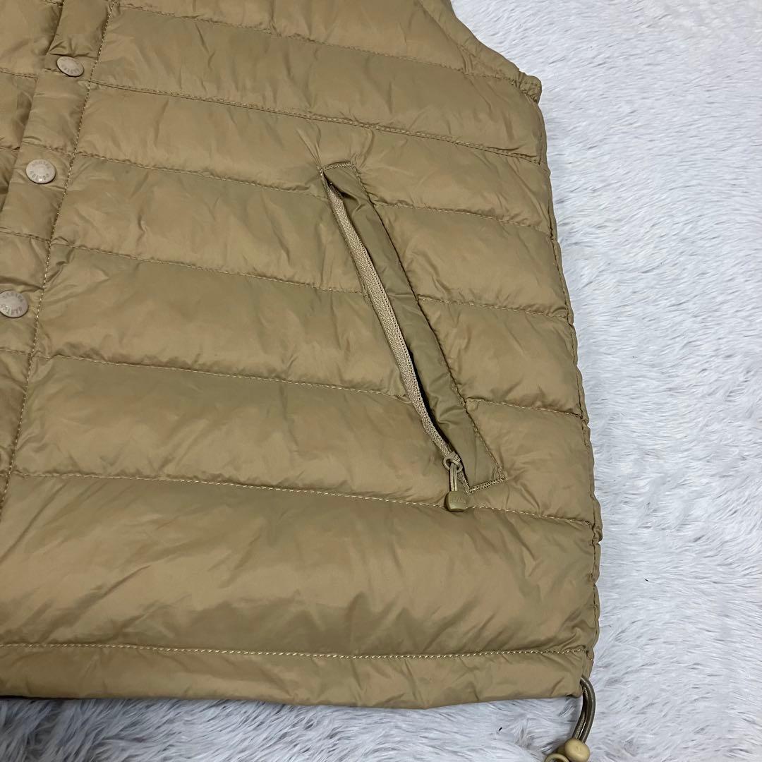 DANTON ダントン インナーダウンベスト ベージュブラウン サイズ36