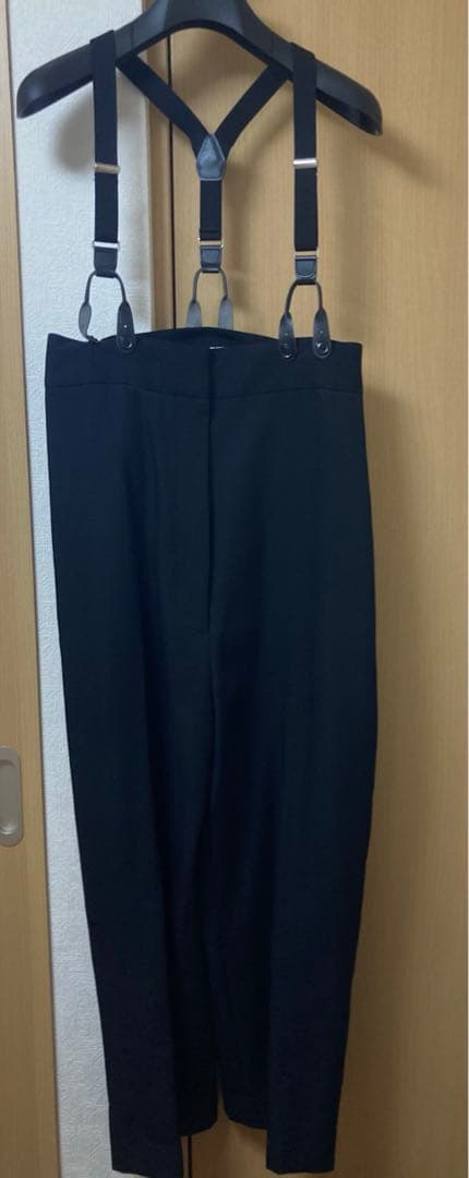 ＜H＞トロピカルハイウエストサスペンダーパンツ Sサイズ