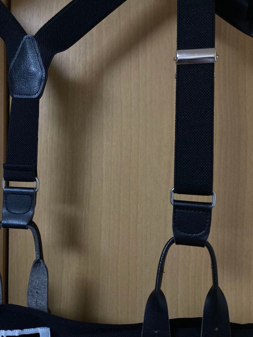 ＜H＞トロピカルハイウエストサスペンダーパンツ Sサイズ