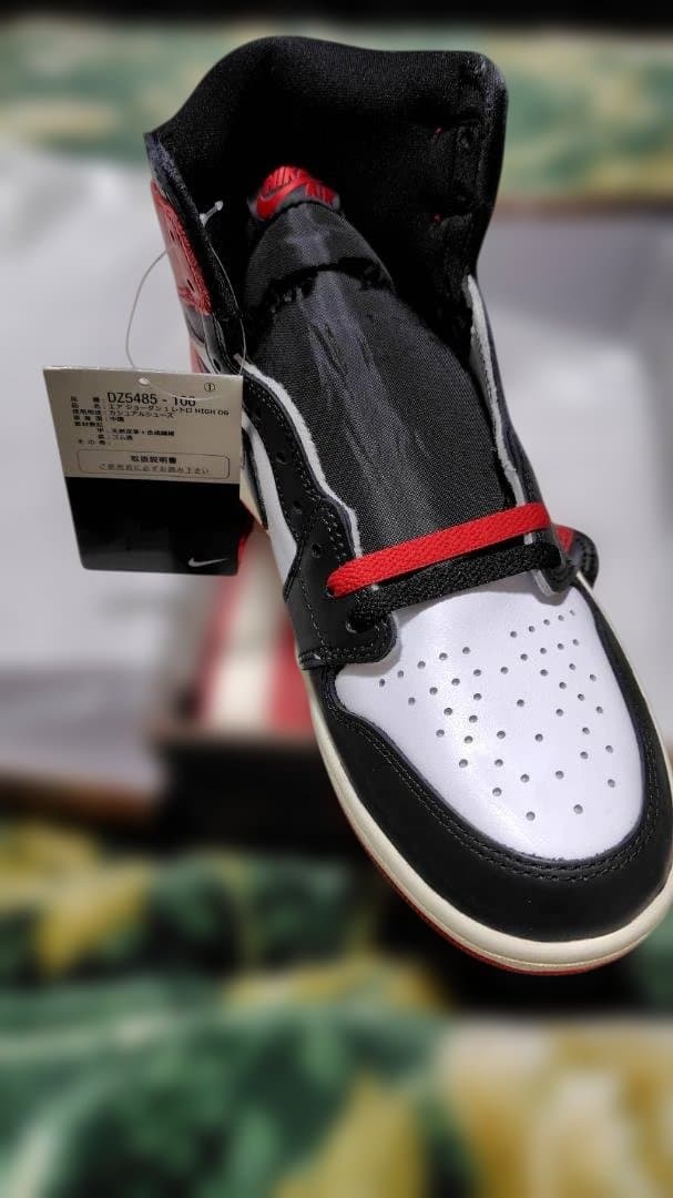 【未使用】NIKE Air Jordan 1 BlackToeつま黒 28.5