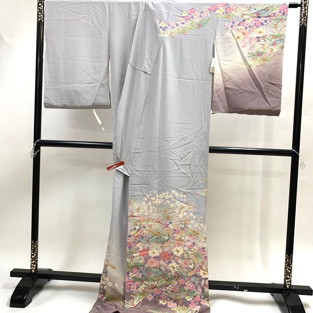 キヨミン　ma7967 本加賀友禅 百貫宏樹 仮絵羽 訪問着落款 未仕立て