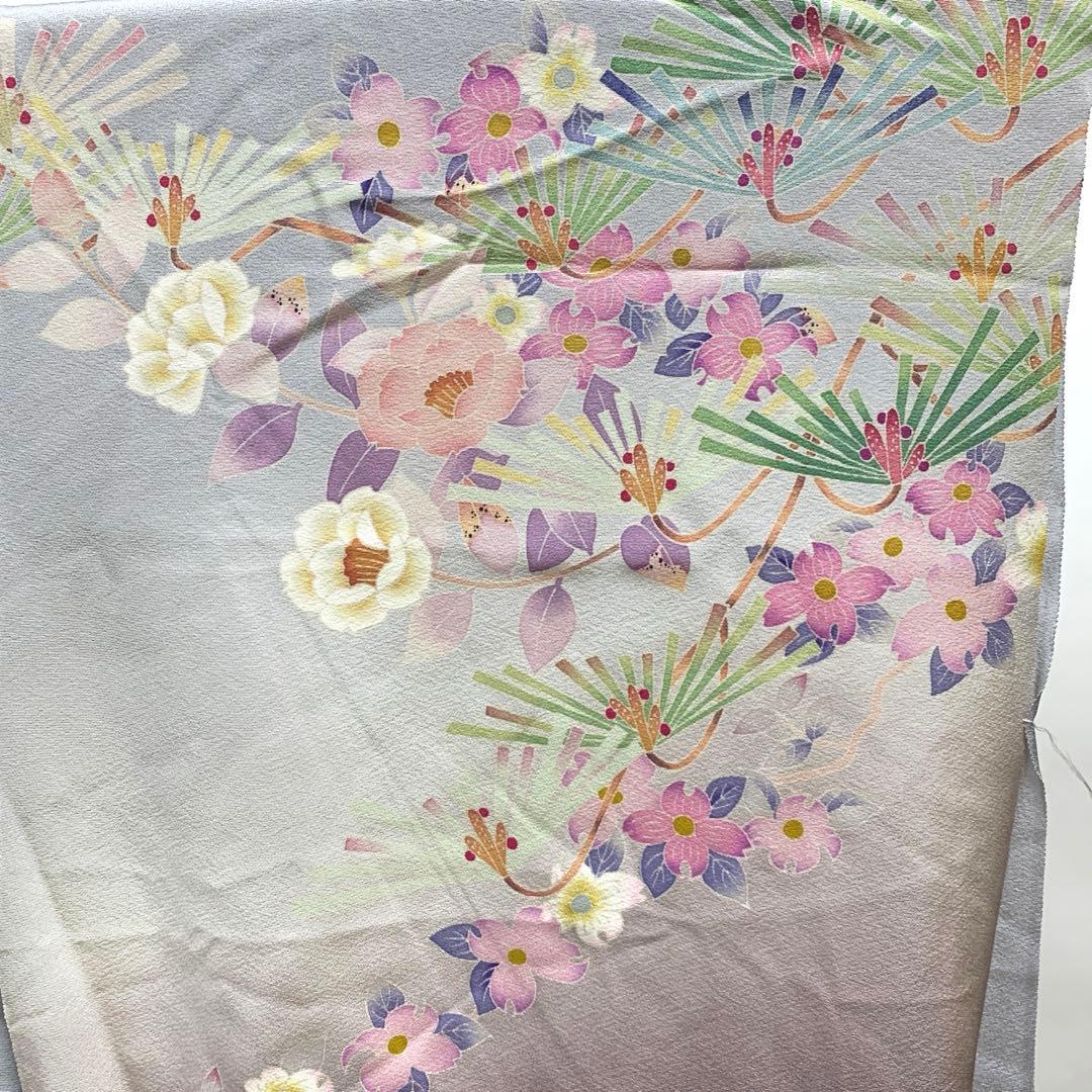 キヨミン　ma7967 本加賀友禅 百貫宏樹 仮絵羽 訪問着落款 未仕立て