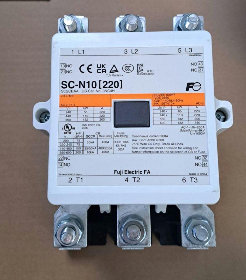 【入手困難】富士電機 電磁接触器リレー SC-N10 DC24V 箱無し 新品