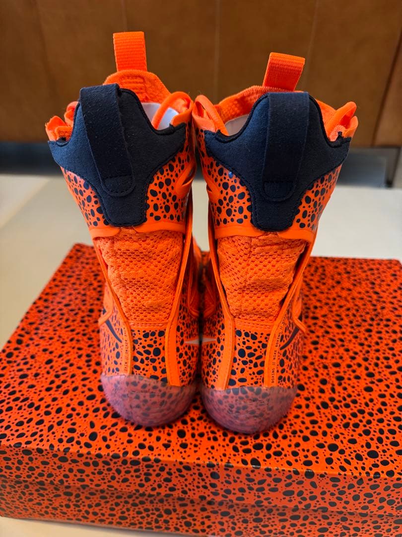 NIKE オレンジ ハイカット ボクシングシューズ