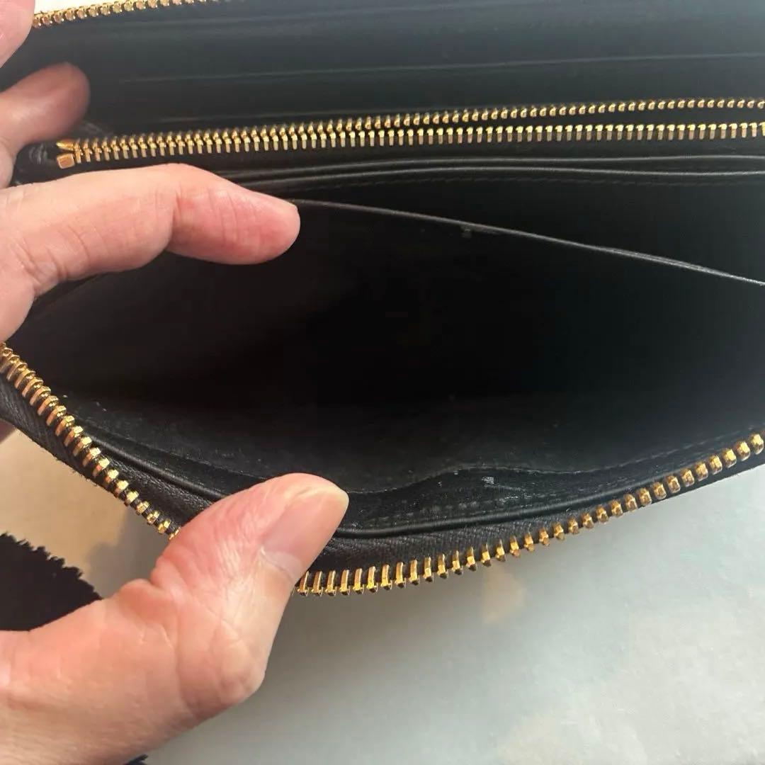 【美品】PRADA ブラック 長財布