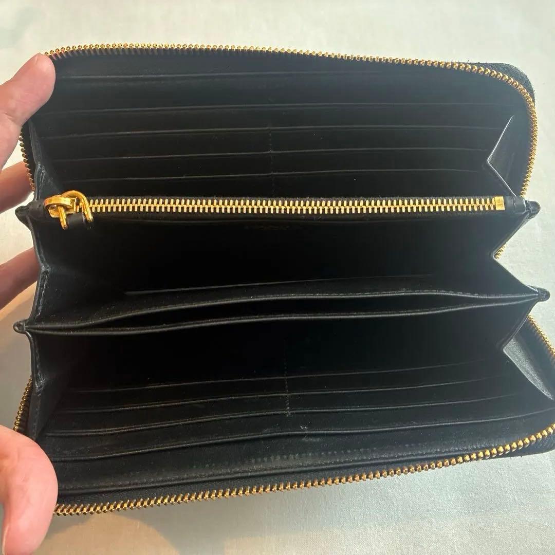 【美品】PRADA ブラック 長財布