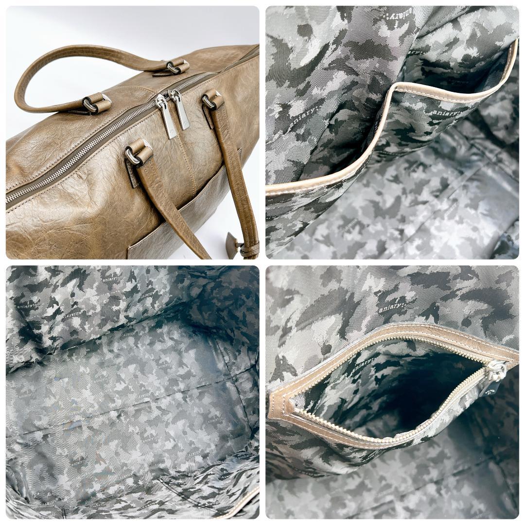 希少カラー アニアリ 2WAY ボストンバッグ 旅行バッグ メタリック e496