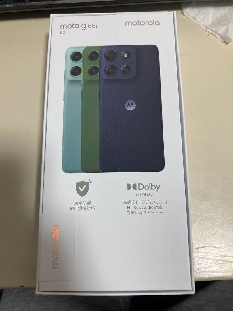 motorola moto g 66j 5G 本体 ブラックオイスター