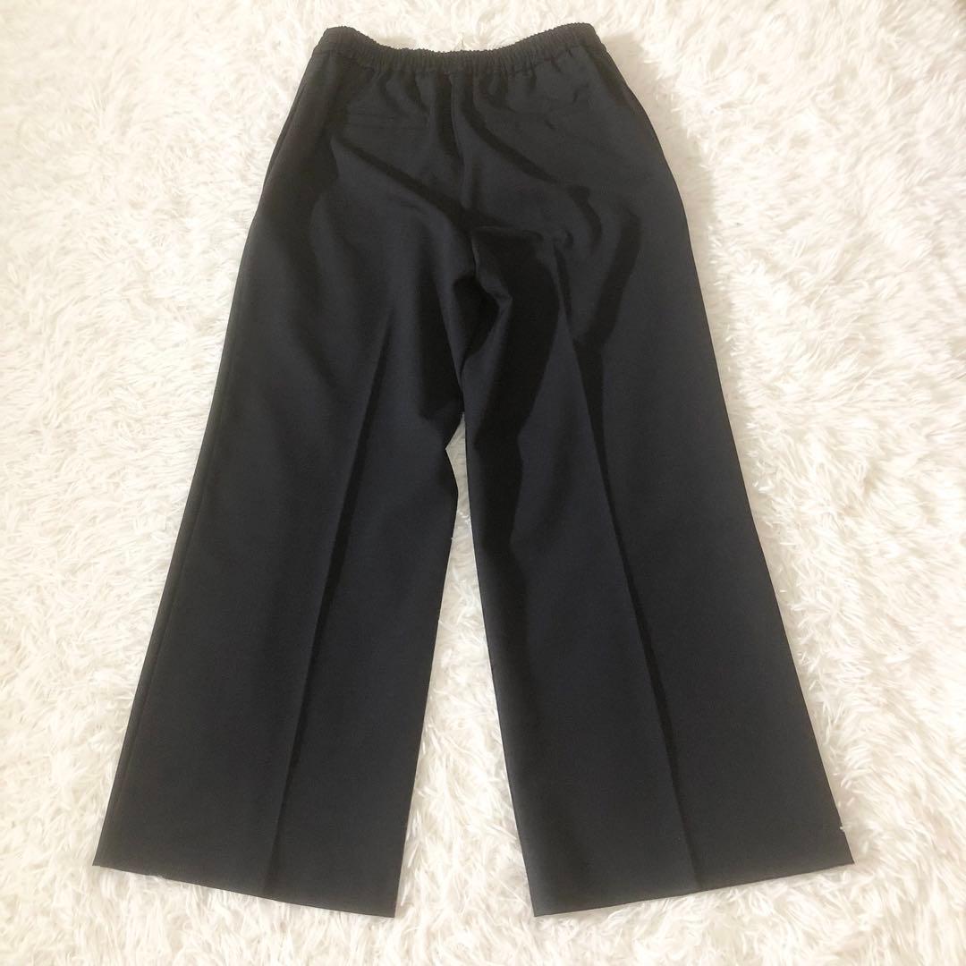 極美品 マックスマーラ 24SS 大きいサイズ ワイドパンツ ウエストゴム