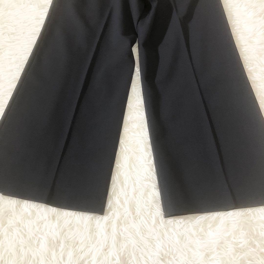 極美品 マックスマーラ 24SS 大きいサイズ ワイドパンツ ウエストゴム