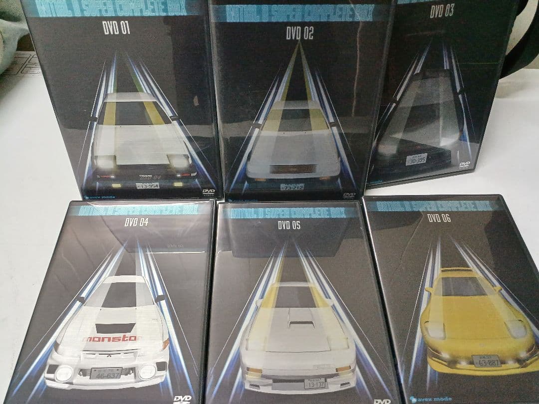 ステッカーに傷みあり、頭文字Dスーパーコンプリートボックス