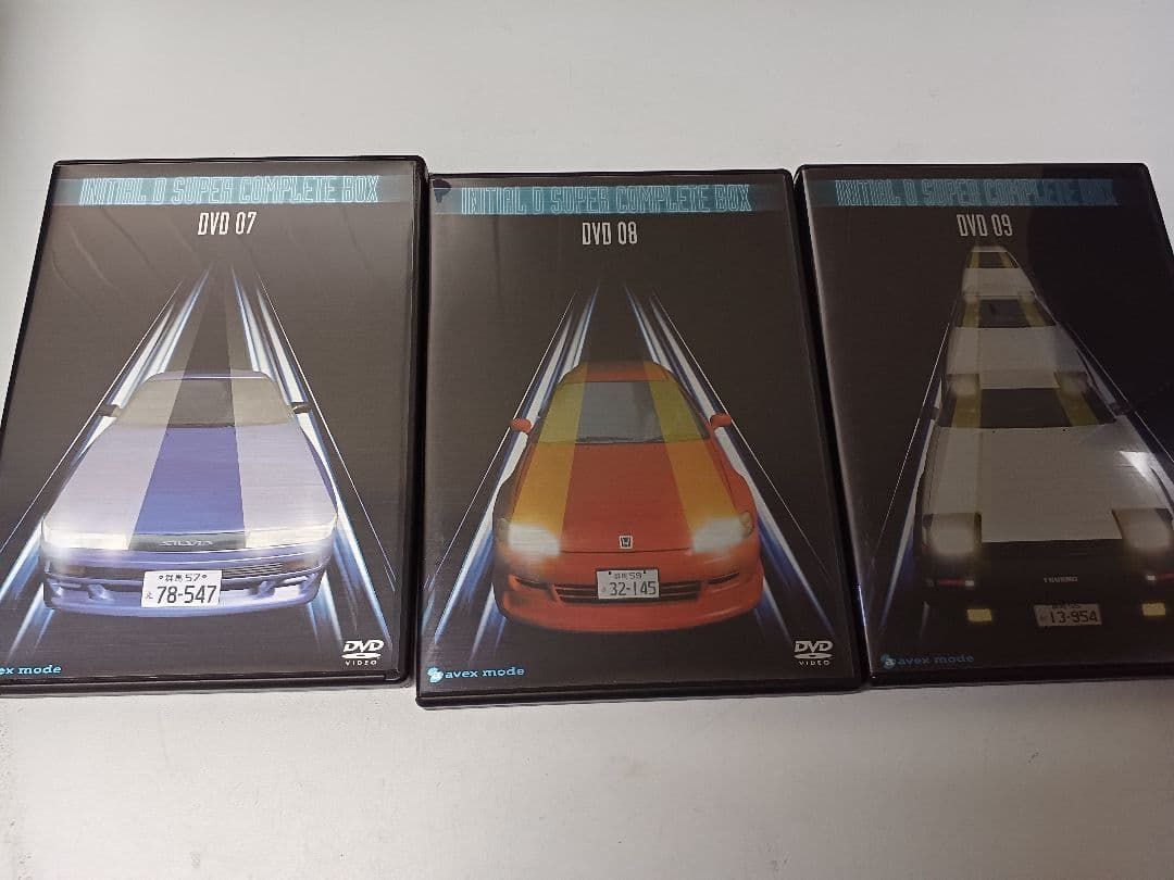 ステッカーに傷みあり、頭文字Dスーパーコンプリートボックス