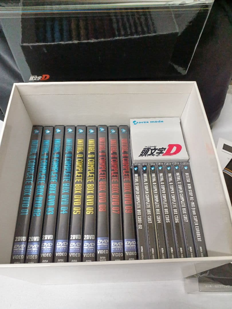 ステッカーに傷みあり、頭文字Dスーパーコンプリートボックス