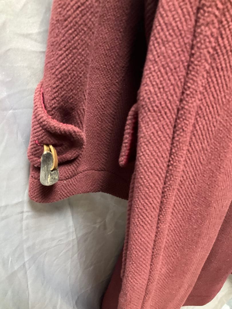 グレンフェル　バーガンディ ダッフルコート サイズ34