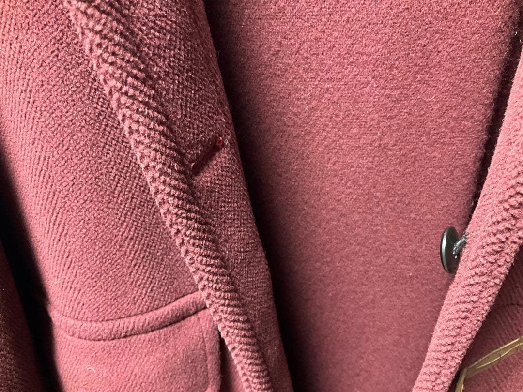 グレンフェル　バーガンディ ダッフルコート サイズ34