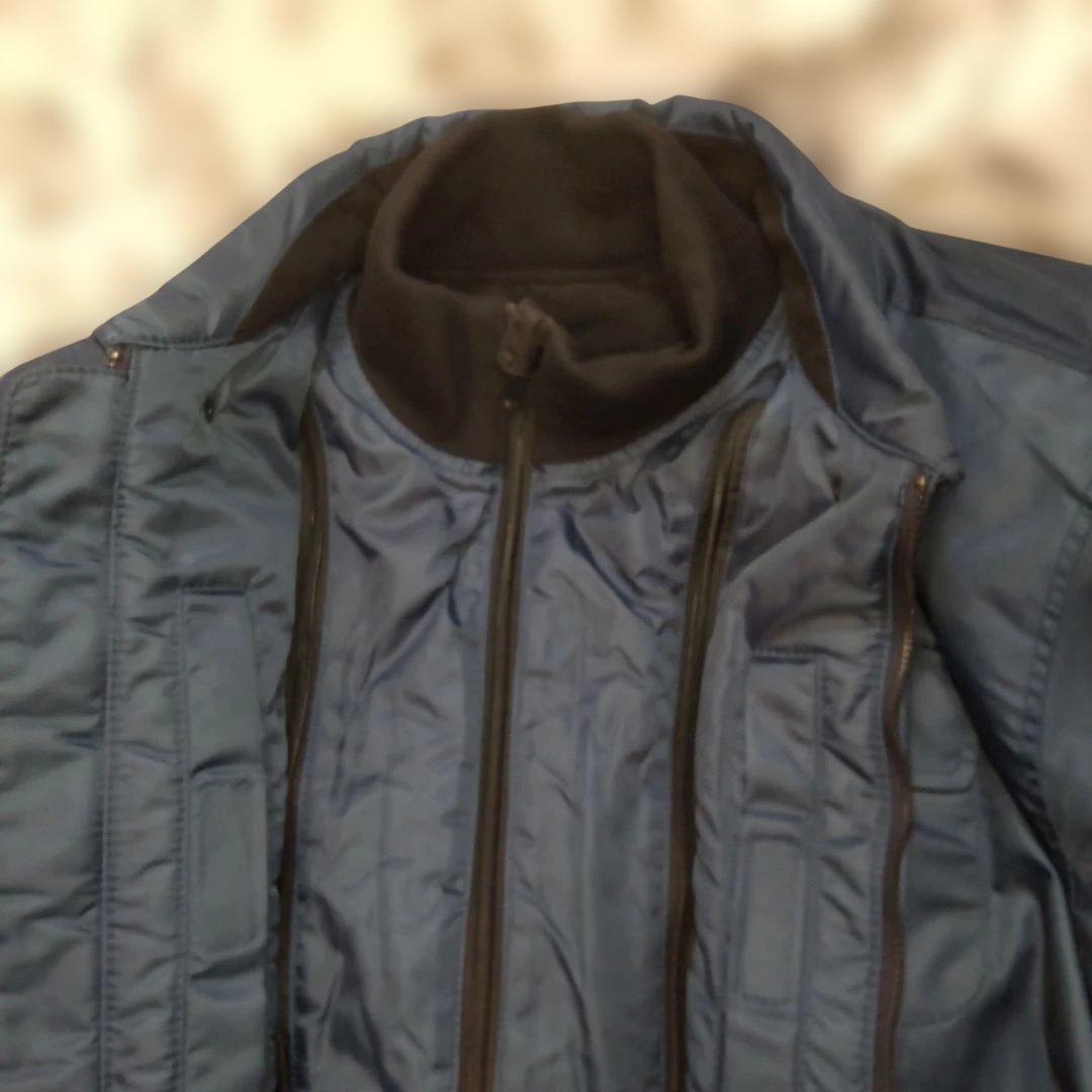 【VANSON】バンソン秋冬春用バイクフィールドジャケット ネイビー