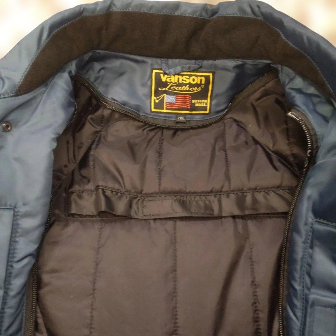 【VANSON】バンソン秋冬春用バイクフィールドジャケット ネイビー