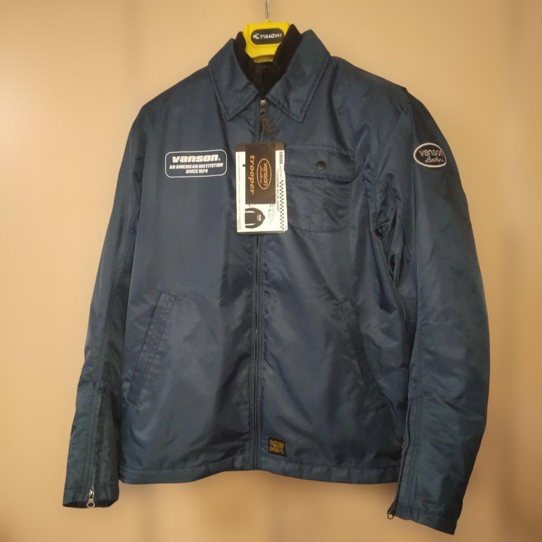 【VANSON】バンソン秋冬春用バイクフィールドジャケット ネイビー