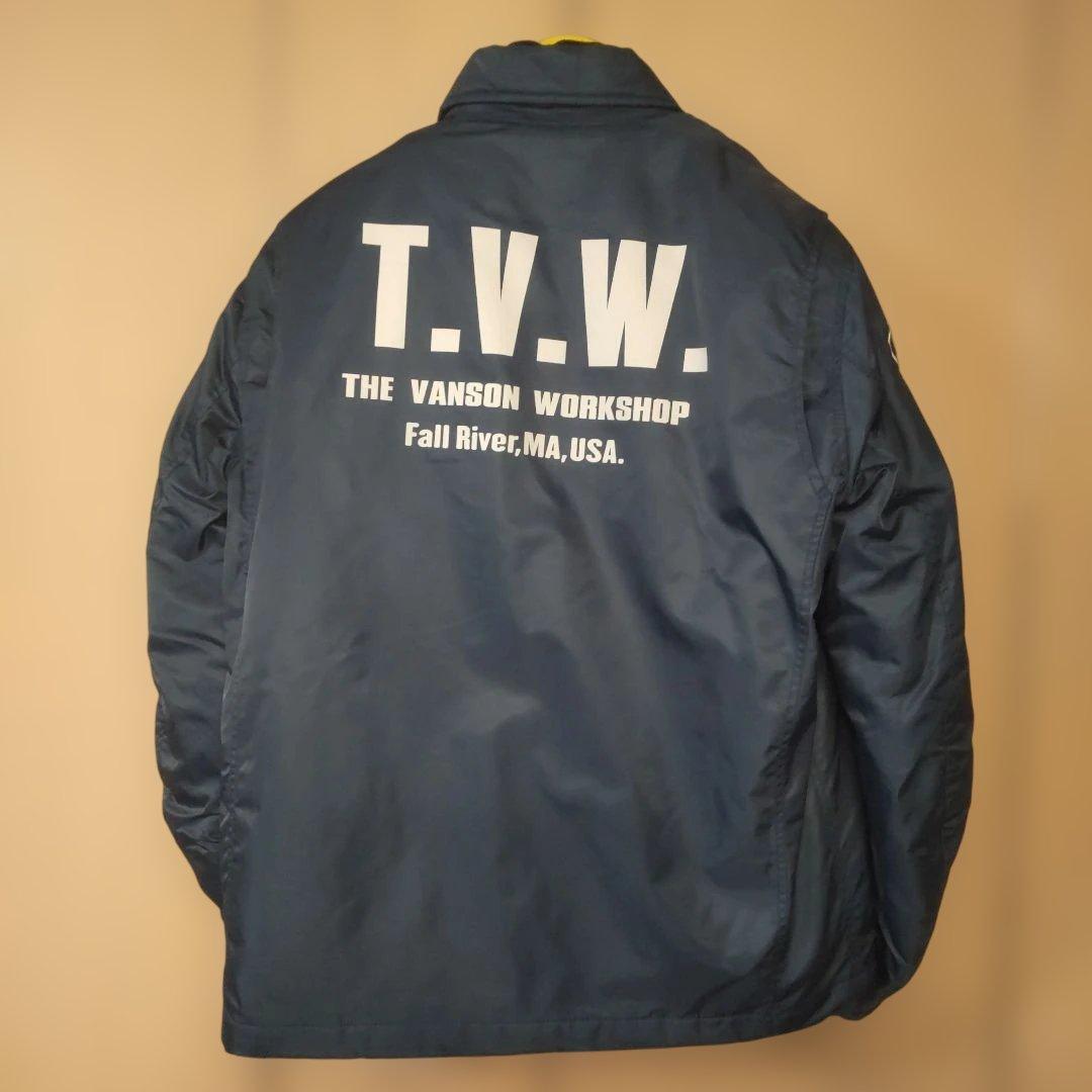 【VANSON】バンソン秋冬春用バイクフィールドジャケット ネイビー