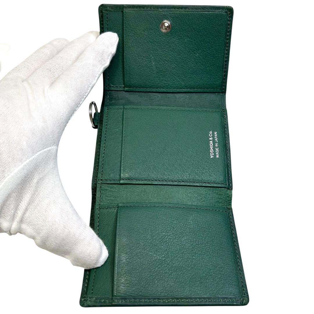 希少　極美品　PORTER ポーター　 WONDER 三つ折り財布　迷彩　緑