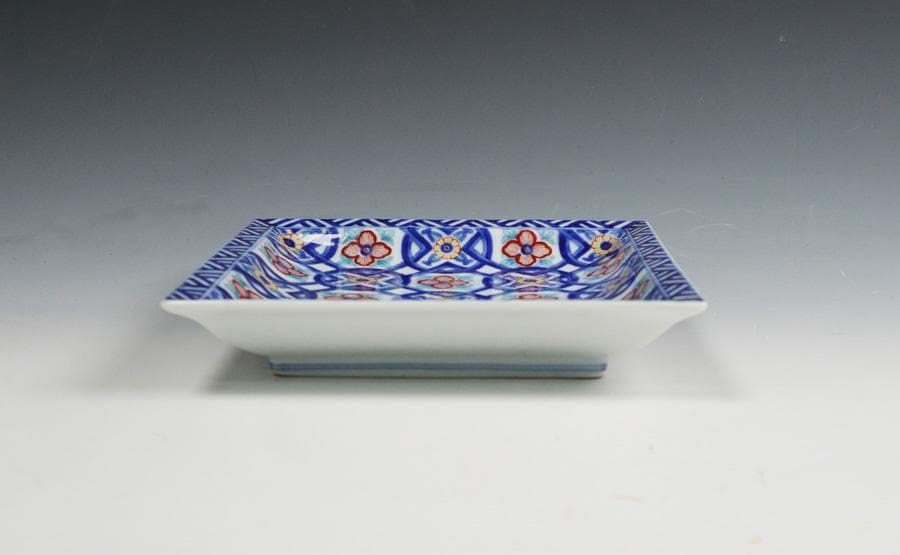 だ*ぱ様 香蘭社 染錦古代鍋島模様 銘々皿 五客