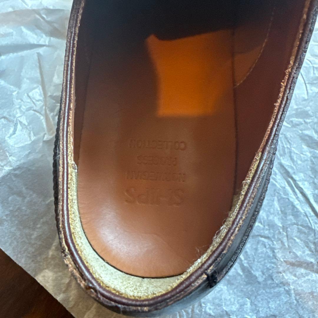 SHIPS オリジナル　Uチップシューズ(ブラウン)