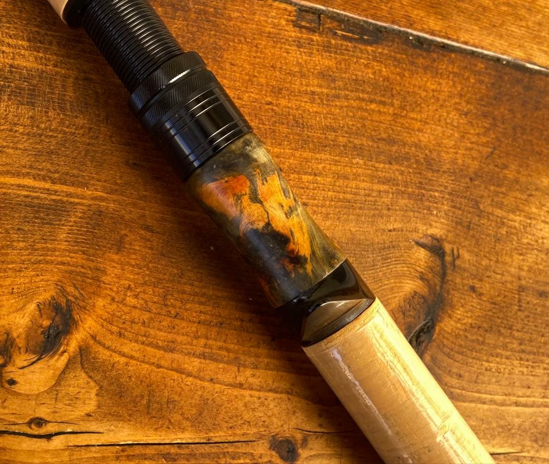 トラウトロッド　テレスコロッド　コンパクトロッド　天然木　ウッドリールシート