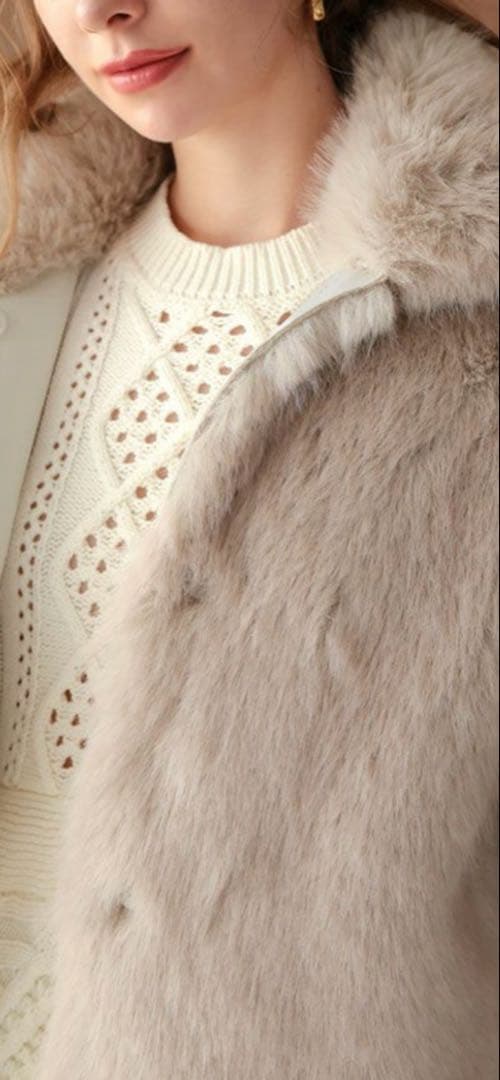 2/1まで13970円→12960円♡Donobanファージャケット♡グレージュ