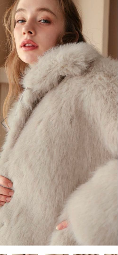 2/1まで13970円→12960円♡Donobanファージャケット♡グレージュ