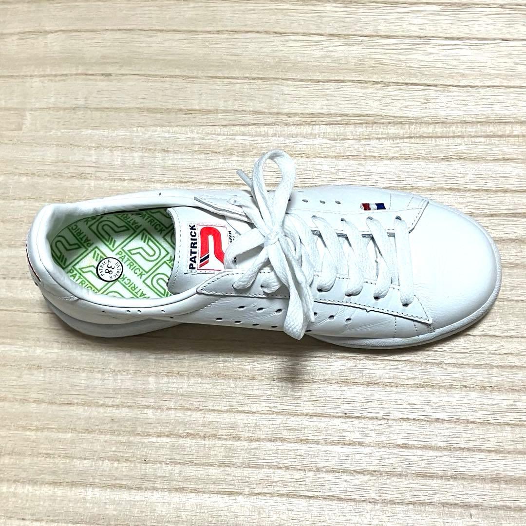 ほぼ新品 PATRICK ケベック QUEBEC WHT 日本製 ホワイト 24