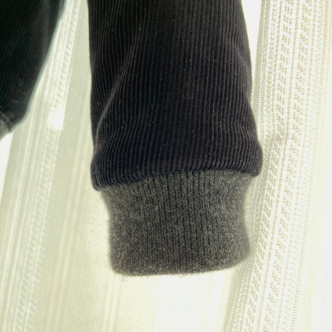 【美品】MAISON KITSUNEメゾンキツネ スタジャン S ダークネイビ