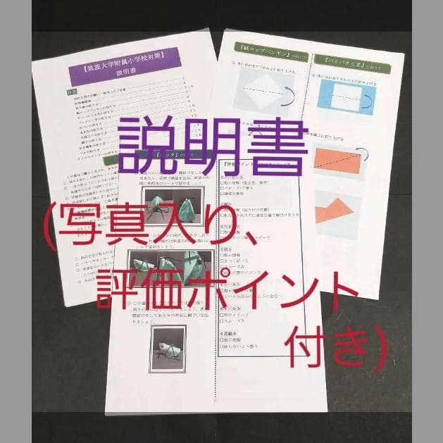 【筑波 制作対策(平面 / 立体:22作品)】※制作動画QRコード付 小学校受験