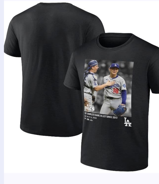 ドジャース　山本由伸　リーグ優勝Tシャツ　XL