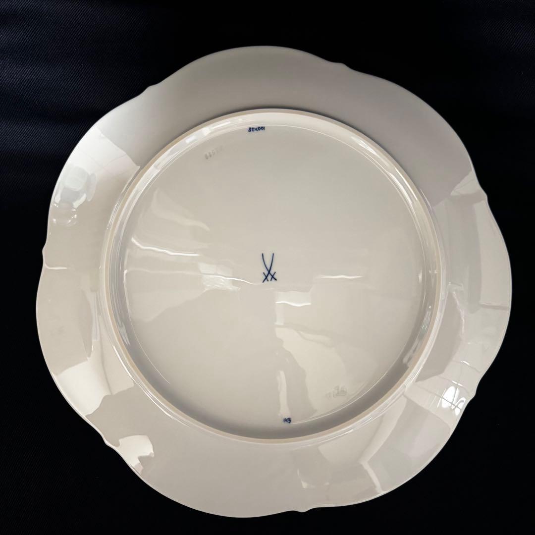 マイセン　ブルーオーキッド　ラウンドプラター31㎝