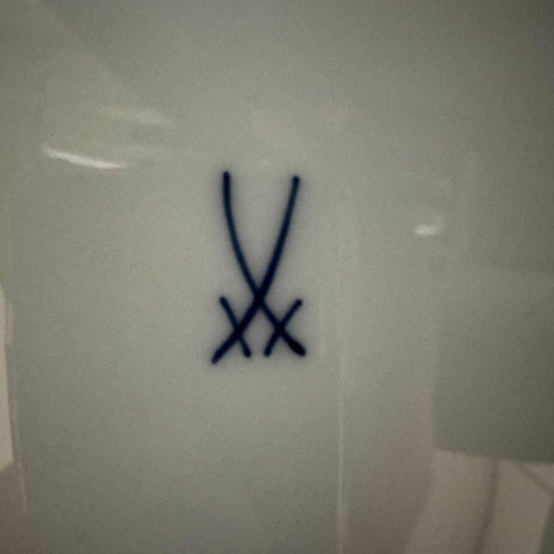 マイセン　ブルーオーキッド　ラウンドプラター31㎝