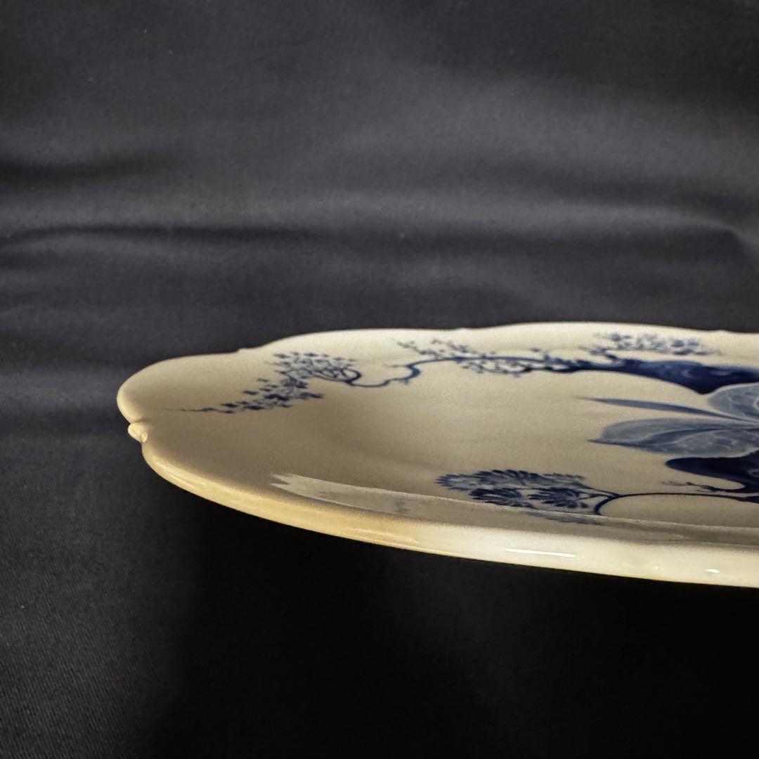 マイセン　ブルーオーキッド　ラウンドプラター31㎝