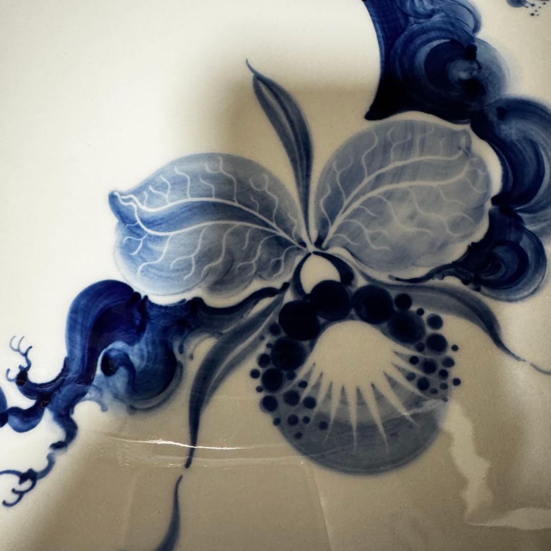 マイセン　ブルーオーキッド　ラウンドプラター31㎝